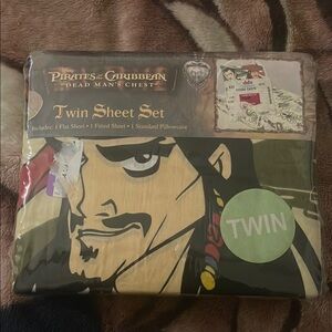Vintage Disney Pirates of the Caribbean Twin Sheet Set